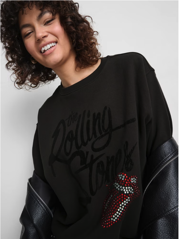 Rolling Stones tongue sweatshirt