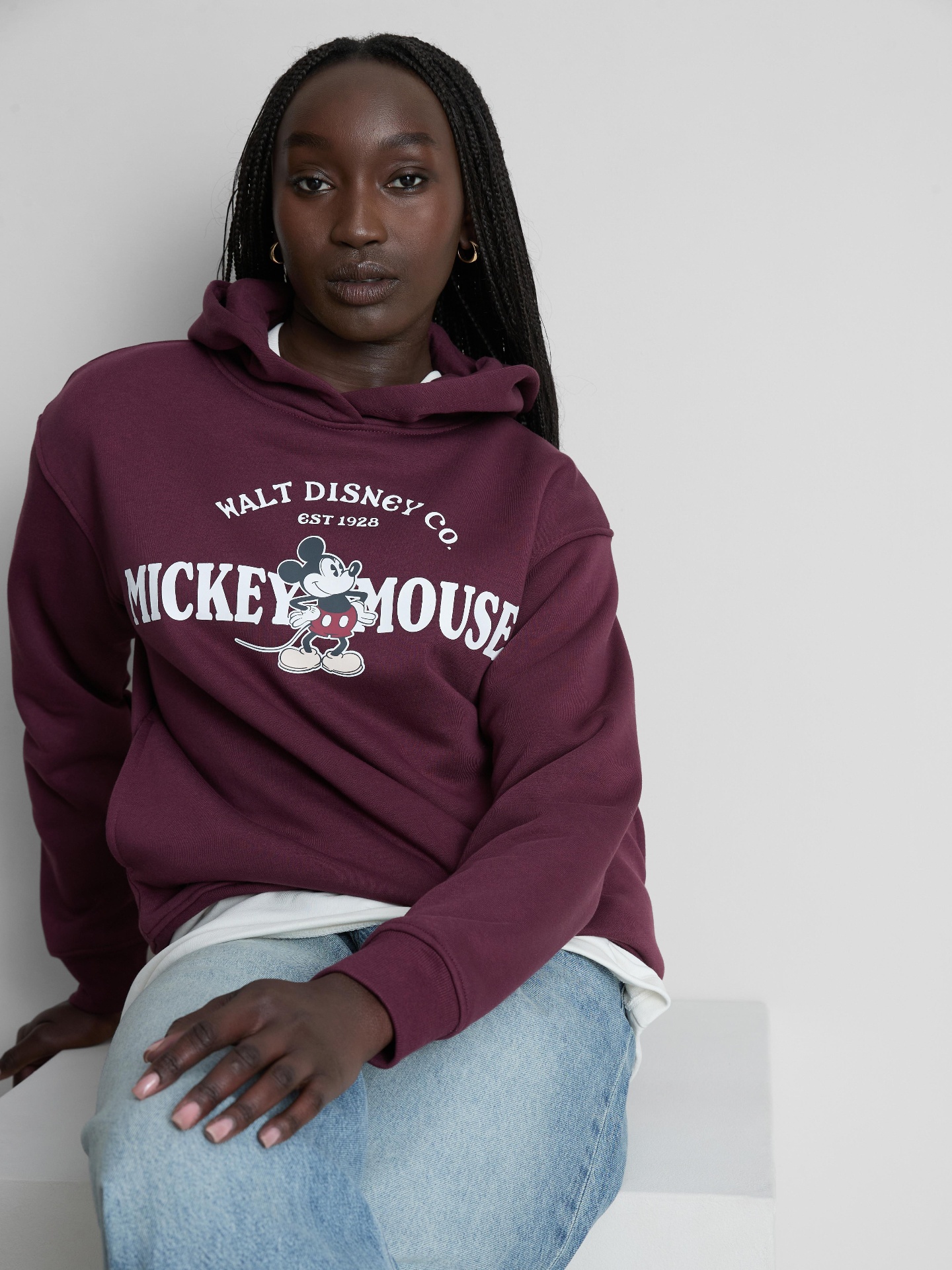 Mickey burgundy hoodie